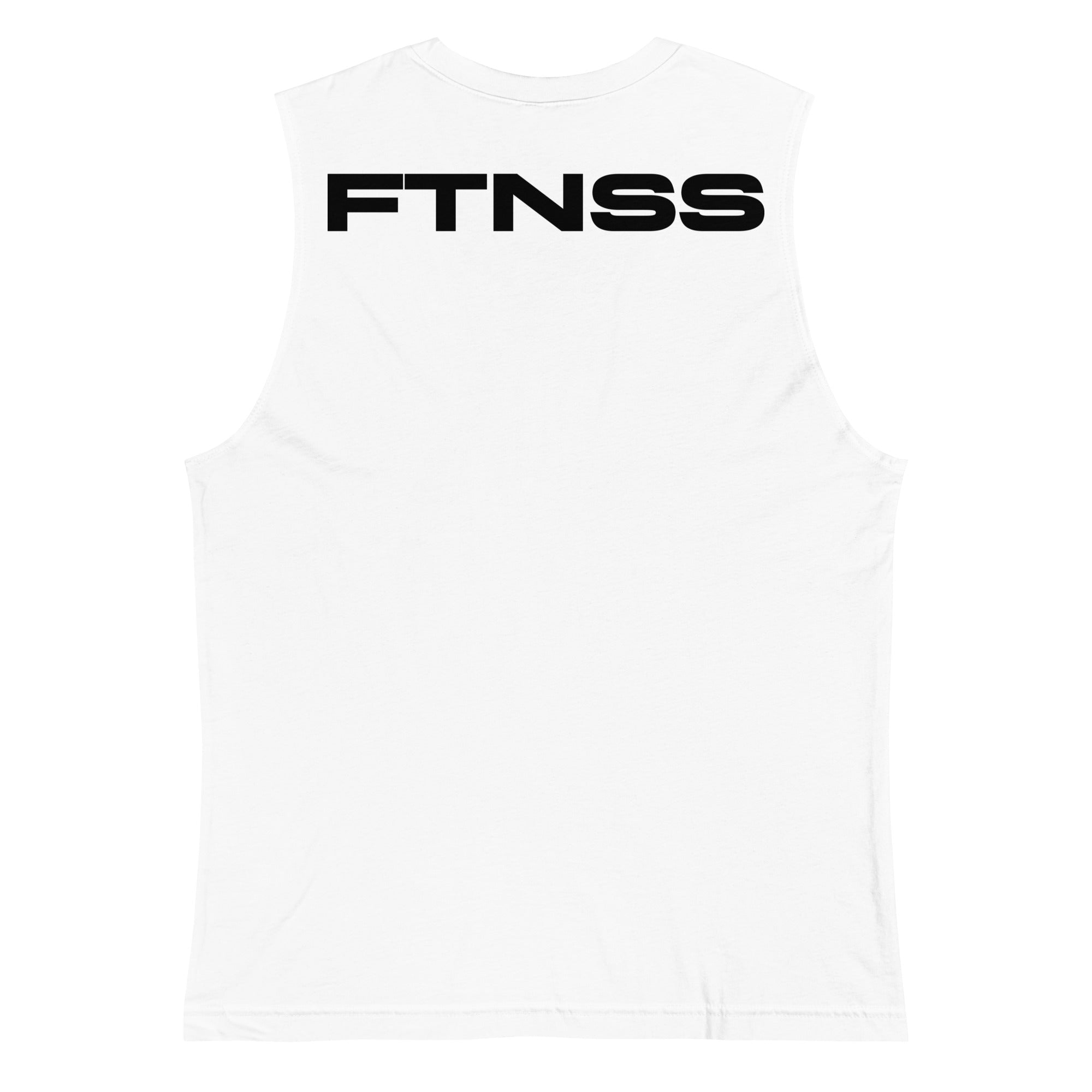 FTNSS Embroidered Muscle Tank — White (First Run) - shop.FTNSS.fit